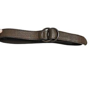 Vintage Harness‎ House Womens Brown Double D-Ring Belt Steerhide Leather 34"